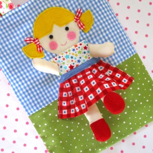 Dolly on a Bag - Tote bag sewing pattern, child's bag, easy to make bag - PDF Instant Download