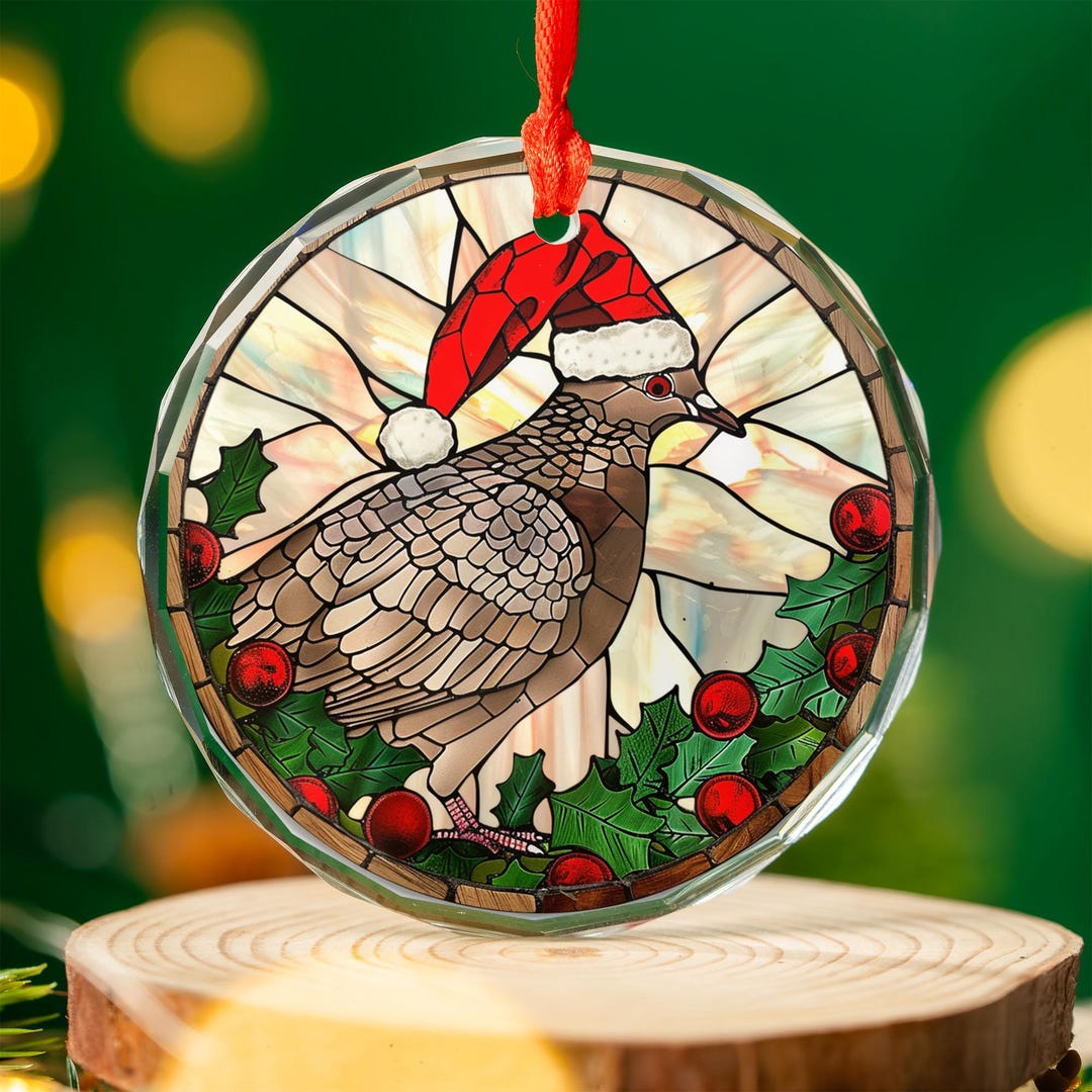 Stained Glass Dove Ornament | Peace Bird Christmas Décor | Symbolic ...