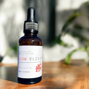 LumarizGlow Elixir Luxury Face & Body Oil – Neroli e Melograno – Cura della pelle vegana, cruelty-free e antiossidante