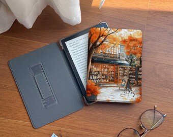 Capa Kindle Paperwhite para livraria: parte traseira magnética/transparente, ativação/repouso automáticos