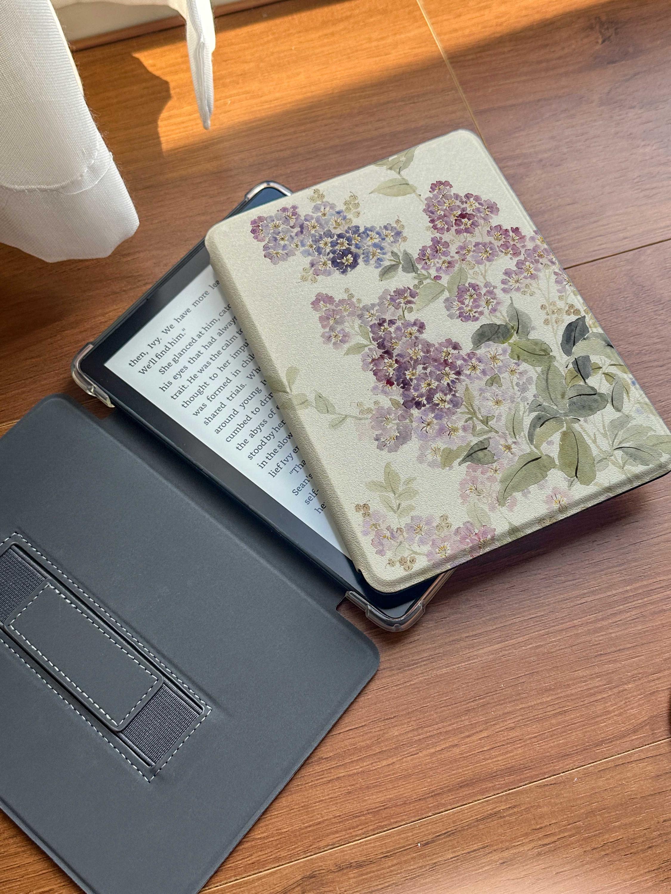 Whispering Violets Kindle Paperwhite Cover: Magnetic Back, Auto