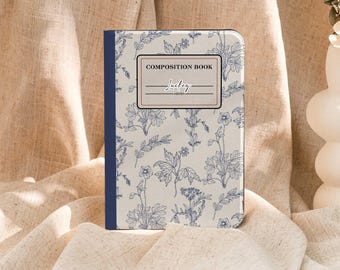 Floral iPad Case with Pencil Holder - Book Cover Style