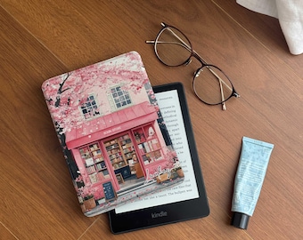 Bookstore Kindle Paperwhite Cover: Magnetic Back, Auto Wake/Sleep