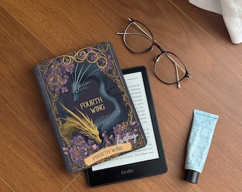 Funda para Kindle Paperwhite Dragon Fourth Wing: parte trasera magnética, activación y suspensión automáticas