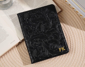 Black Floral Pattern Kindle Case for Paperwhite 12th Case with Custom Name and Auto Wake/Sleep – A Gift for Book Lovers