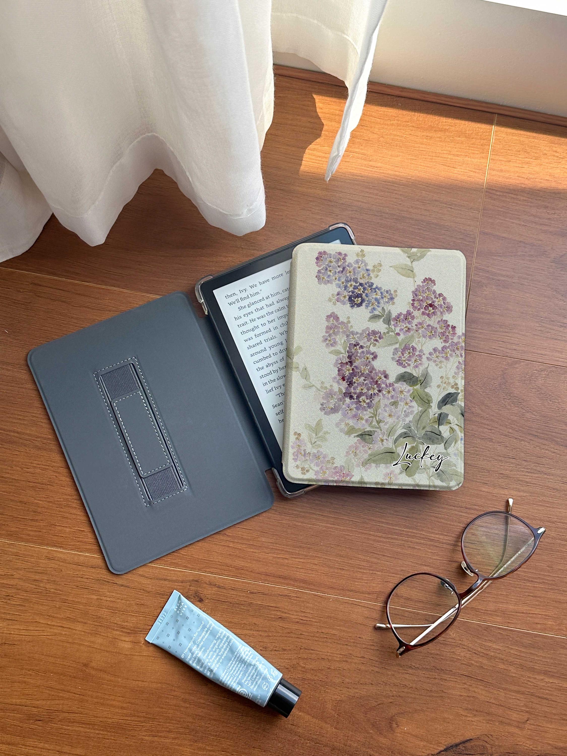 Whispering Violets Kindle Paperwhite Cover: Magnetic Back, Auto