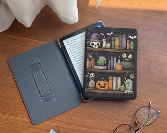 Étagère à livres effrayante pour Kindle Paperwhite : magnétique, réveil/veille automatique