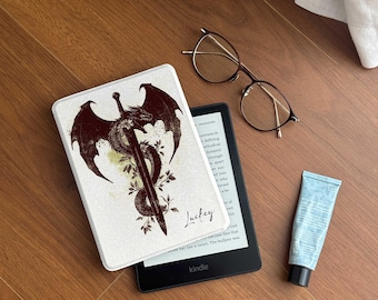 Funda Dragon para Kindle Paperwhite: Parte trasera magnética, encendido/apagado automático.