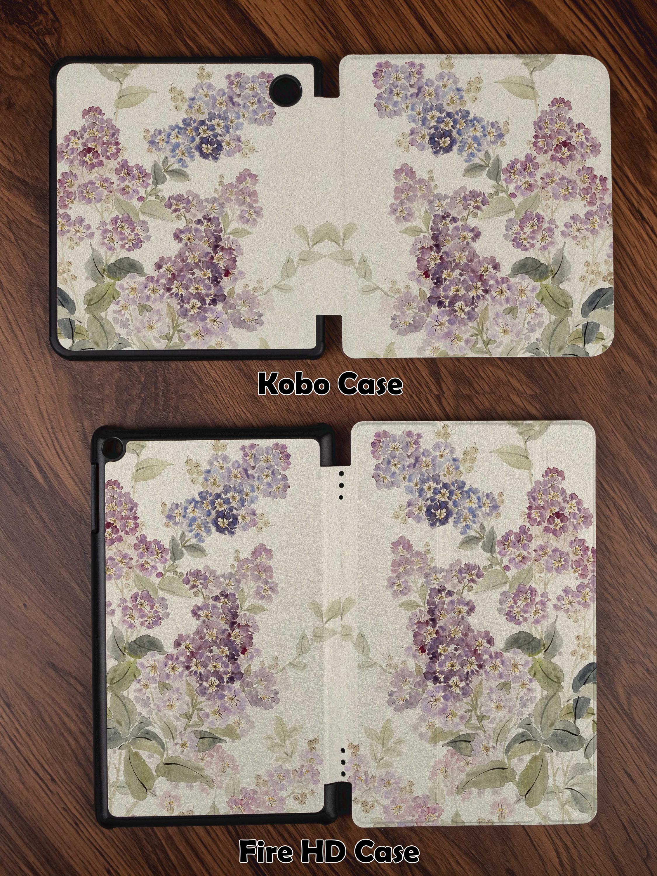 Whispering Violets Kindle Paperwhite Cover: Magnetic Back, Auto