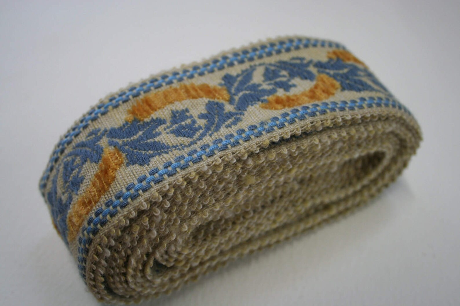 Vintage Upholstery Trim Floral Design Raised Chenille Effect 4 Etsy