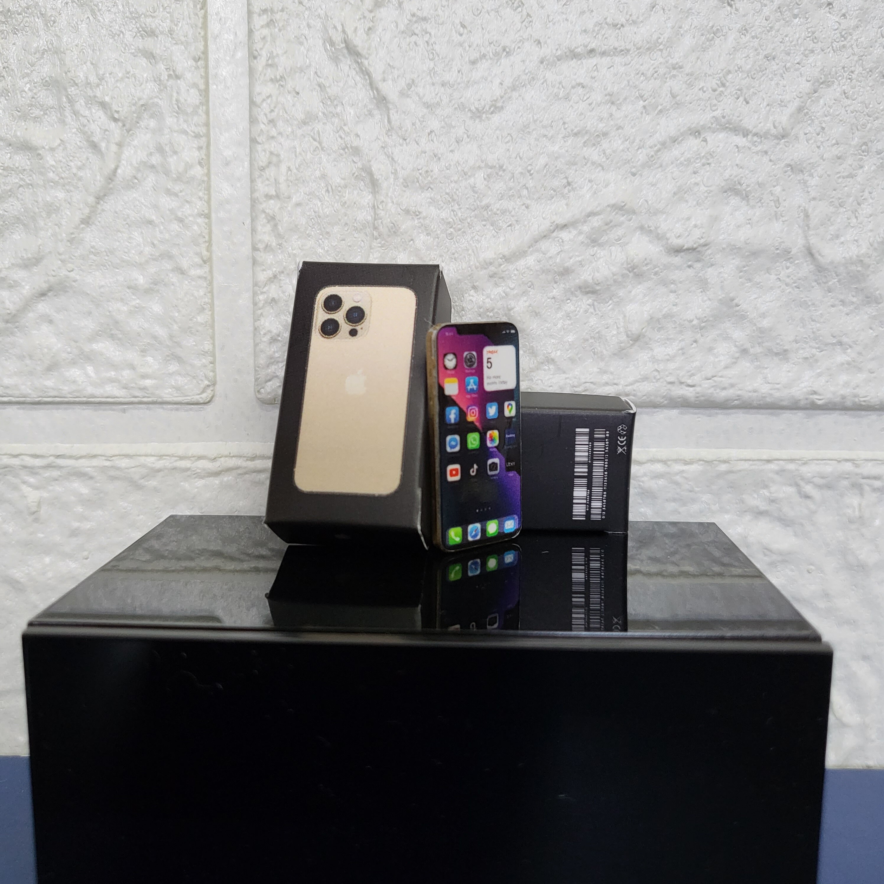 Black Friday Iphone 13 Pro Max gold Toy Miniature Scale 16 Etsy