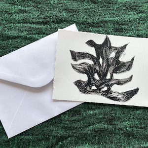 Carte postale Pomme et Monstera- Kitchen lithographie