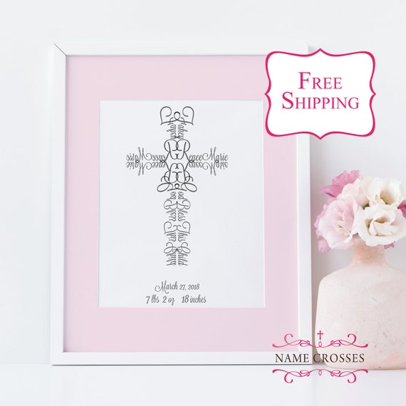 baby christening cross