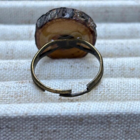 Wood Adjustable Statement Ring - image 5