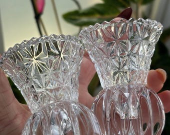 Crystal Glass Vintage Candlestick Holder