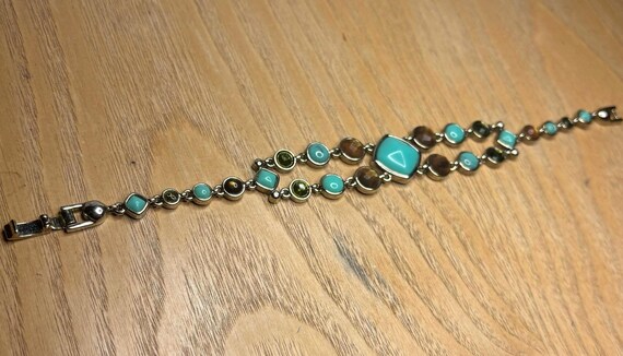 Turquoise Multi-Stone Bracelet - image 2