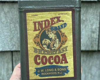 Small Vintage Cocoa Tin