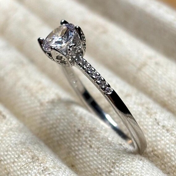 Sterling Silver Solitaire Ring - image 5