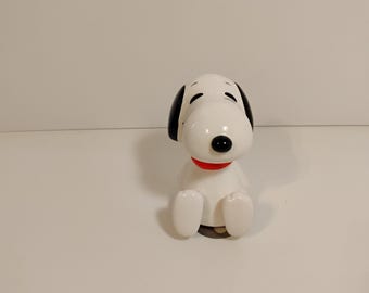 Vintage 1966 Peanuts Snoopy Plastic Jack in the Box Hasbro