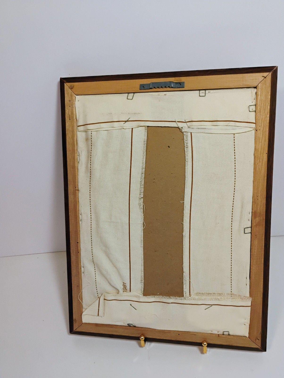 Framed Floral Crewel Embroidery Completed 1980s Mauve Bouquet - Etsy