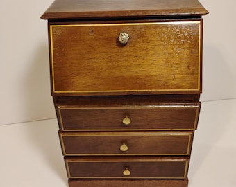 vintage secretary desk table top jewelry box