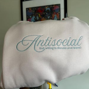 Antisocial - Love Island Embroidered Crewneck
