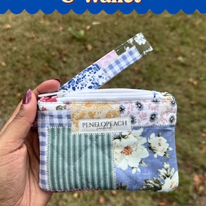 Handmade Patchwork Wristlet & Quilted Pouch/Wallet