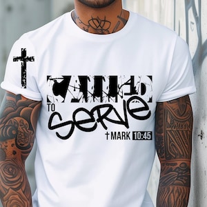 Called To Serve Trendy Christian Shirt design,  Aesthetic Christian Apparel Gift, Christian Faith svg, Bible verse, digital download