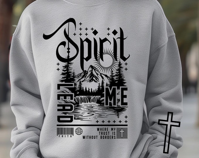 Spirit Lead Me Svg, Christian Svg, Religious Svg, Faith Svg, Jesus Svg ...