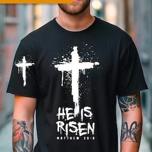 He is risen Modern Christian svg png shirt design digital download