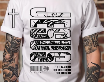 Jesus SVG PNG, Christian Shirt Design (Digital Download)