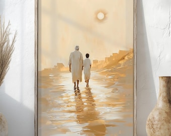 Prodigal son Christian art: Religious decor, Bible verse, Jesus (digital download)
