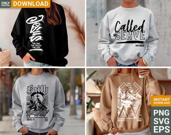 Christian Shirt Designs Svg Png Bundle, Religious download, Jesus Clipart  (Digital Download)