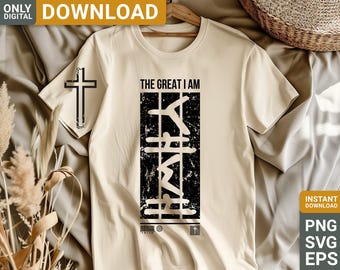 Yahweh Svg, JHWH shirt, Jezus Png, Jezus Svg, Faith SVG, christelijk shirt svg, digitale download