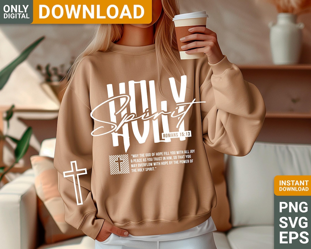 Holy Spirit Christian Svg Png Design , Retro Christian, Men of Faith ...