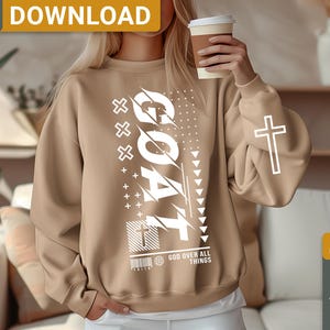 God Over All Things SVG Png, Christian SVG shirt design, Religious Shirt SVG, Bible Verse Svg, Jesus Svg, digital download