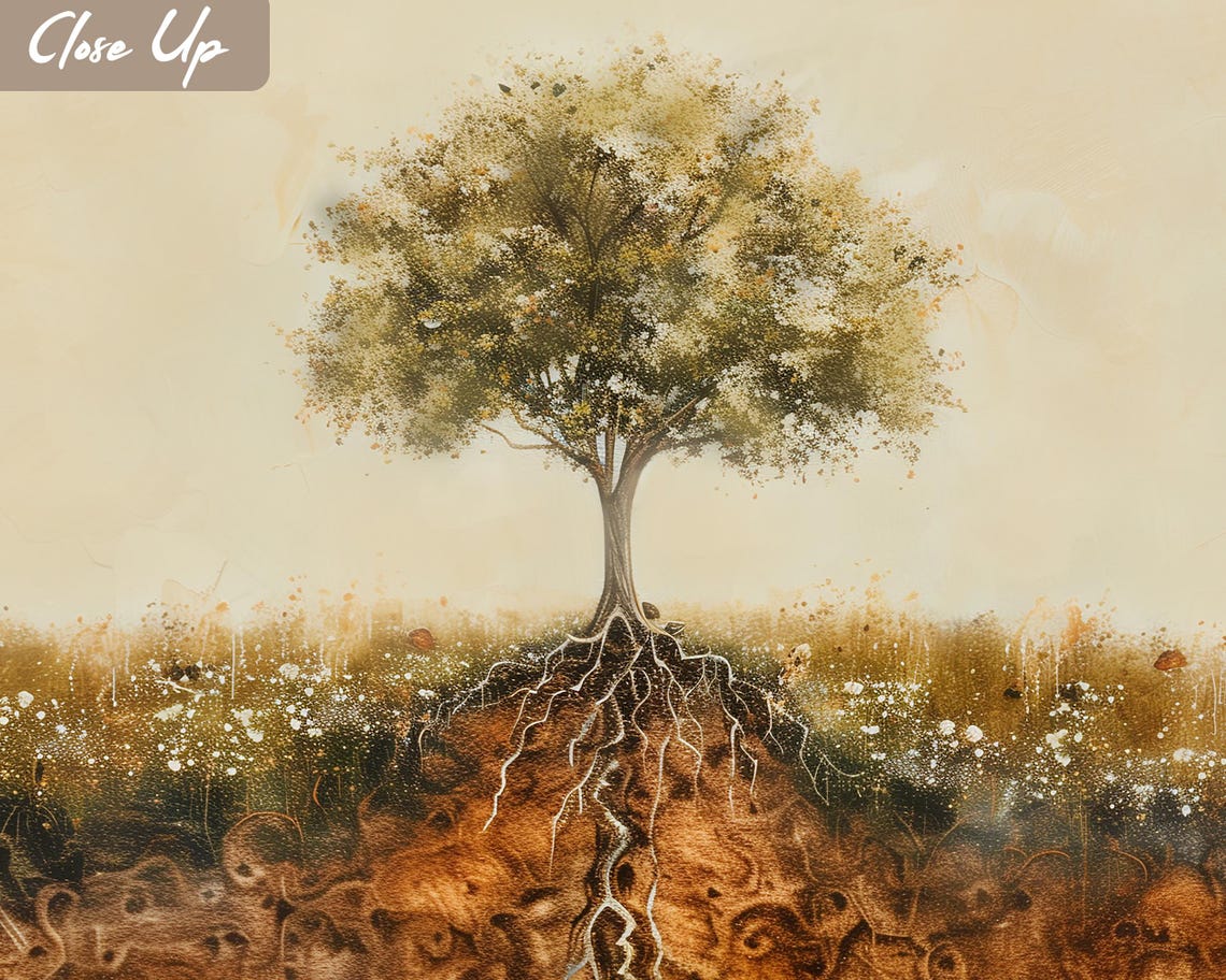 Parable of the Mustard Seed DIGITAL PRINT, Christian Art, Jesus Poster ...