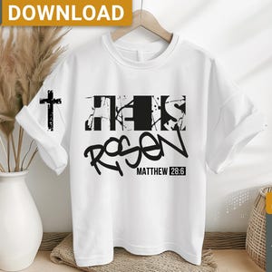 He is Risen Svg png Jesus  Minimalist Religious svg PNG Design, He is Risen Bible Verse svg design, Faith svg, digital download