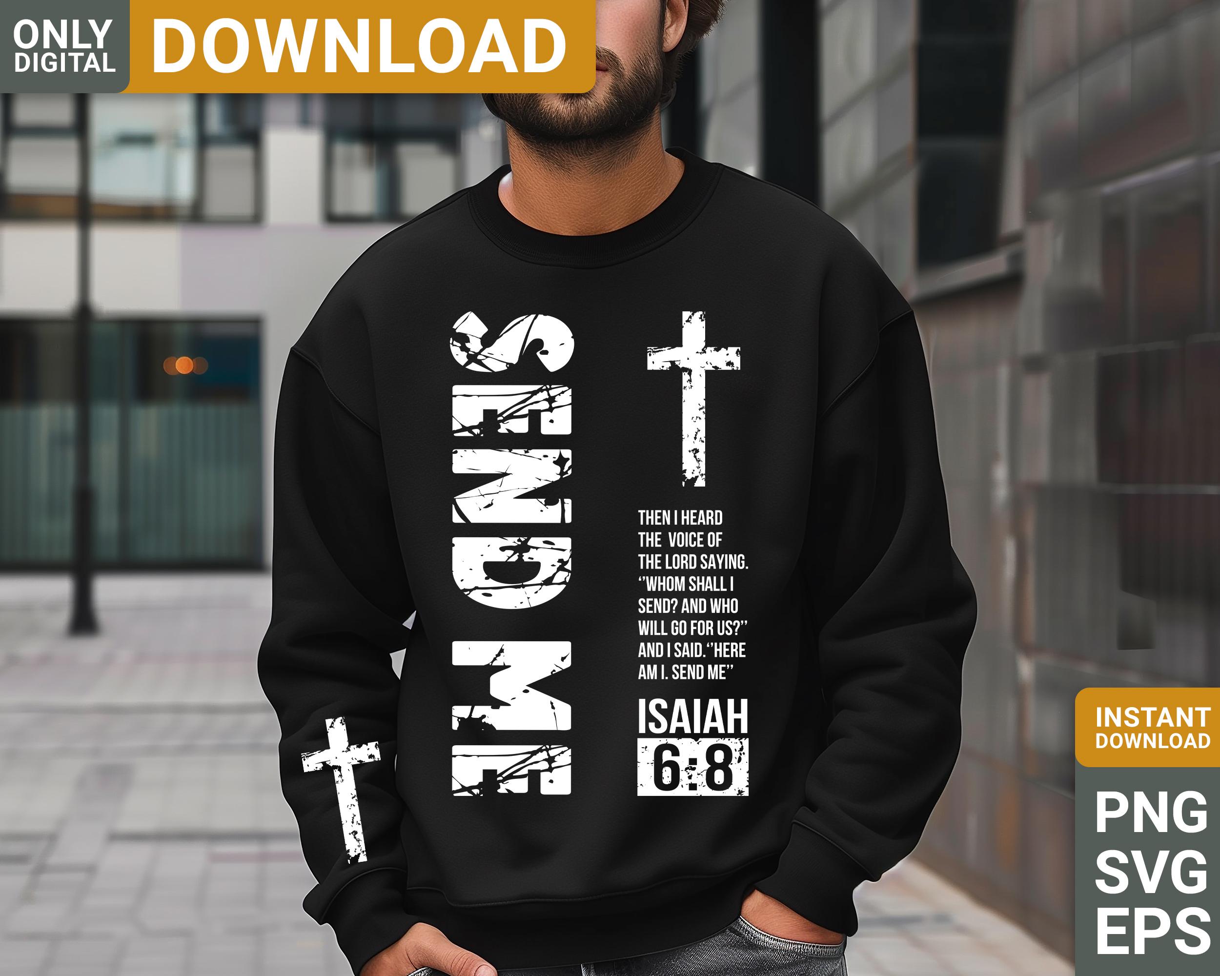 Send Me Svg Png, Jesus Svg, Bible Svg, Isaiah 6 8 Scripture Svg Png ...