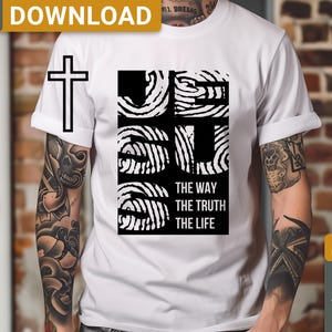 Christian Jesus svg png shirt design, Religious gift, Scripture svg, digital download
