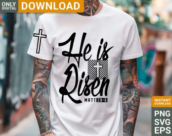 Jesus Faith He is risen svg png Shirt design , digital download