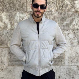Men’s Leather Jacket – Genuine Lambskin Biker Coat, Classic Moto Style, Handmade Outerwear