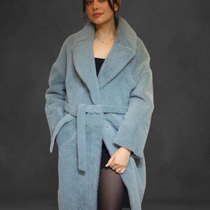 Women&#39;s Shearling Coat – Handmade Lambskin Jacket, Warm Winter Fur Coat from Turkey