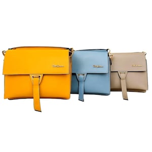 Lemon Yellow Lambskin Leather Handbag: Handmade Turkish Shoulder Bag