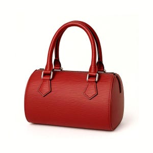 Red Leather Crossbody Bag: Handmade Elegant Handbag