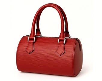 Red Leather Crossbody Bag: Handmade Elegant Handbag