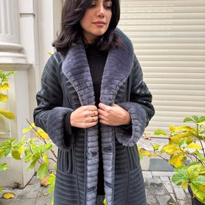 Women&#39;s Shearling Coat – Sheepskin & Lambskin Leather Jacket – Natural Fur Winter Outerwear&quot;