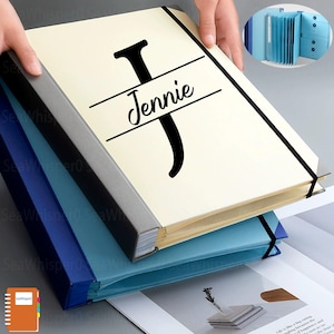 Personalized Document Organizer, In Case I Go Missing Binder, Emergency Contact File Organizer, Manila Folder Pocket Kit with ID Slots, Gift