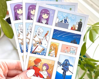 Frieren sticker sheet