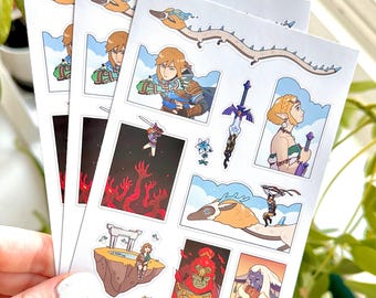 Tears of the Kingdom sticker sheet